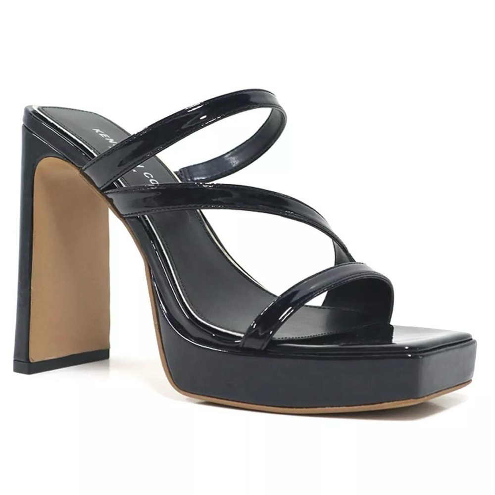 Kenneth Cole New York Tala Patent Strappy Platform Sandals - NWT